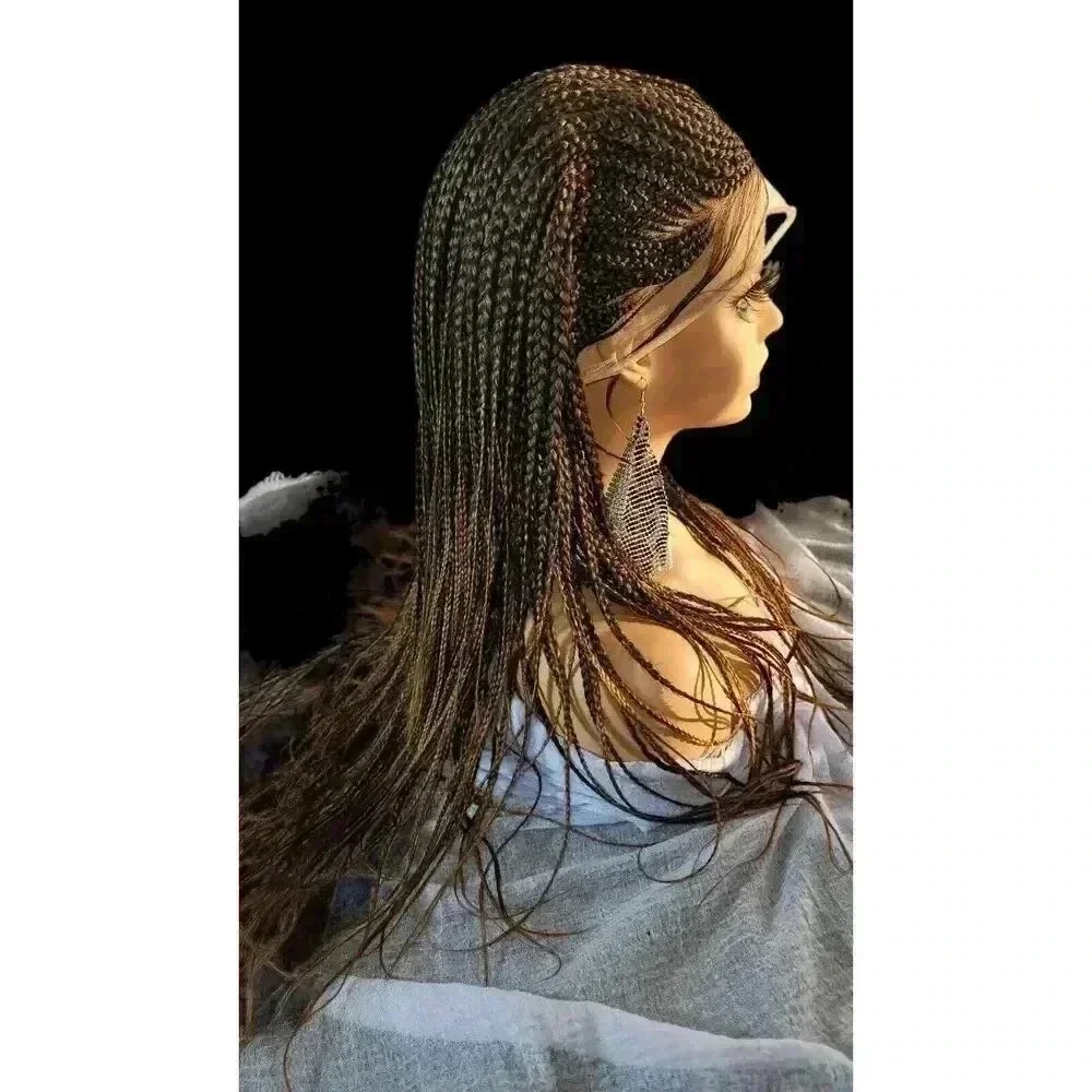 Stunning Handmade Braided Wigs, Luxurious, # 2/30 Ombre Box Braid Lace Long NWT!
